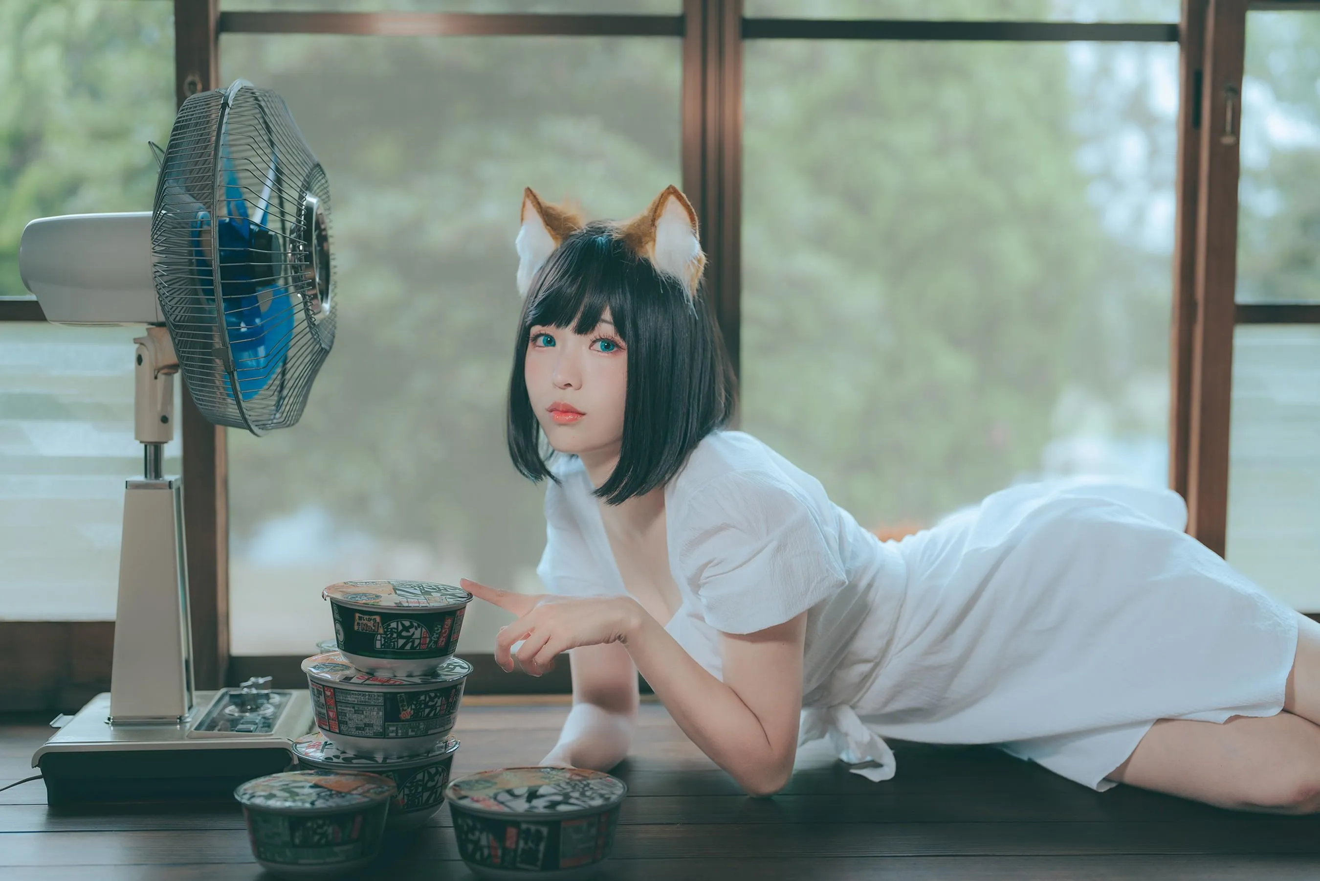 ElyEE子 – NO.114 2023.July B-Dongitsune ~White dress 白洋裝狐少女 [60P]插图8